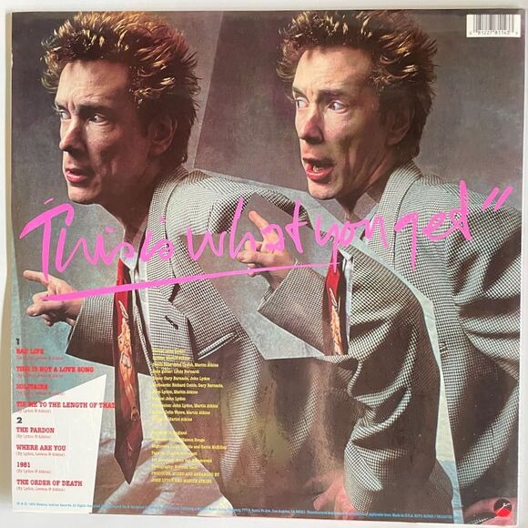 Public Image Ltd NEW This is What You Want This is What You Get – Cloudy Vinyl - Picture 3 of 3
